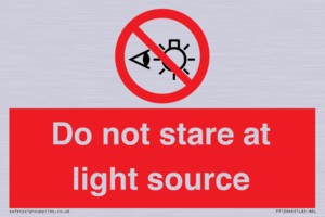 PP12646: Do not stare at light source