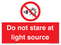 PP12646: Do not stare at light source