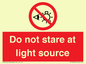 PP12646: Do not stare at light source