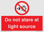 PP12646: Do not stare at light source