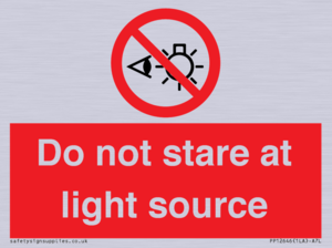 PP12646: Do not stare at light source