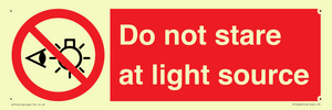 PP12646: Do not stare at light source