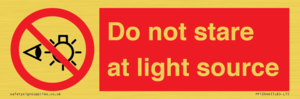PP12646: Do not stare at light source