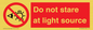 PP12646: Do not stare at light source