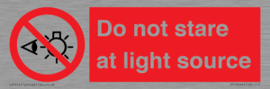 PP12646: Do not stare at light source