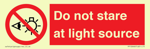 PP12646: Do not stare at light source