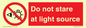 PP12646: Do not stare at light source