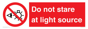 PP12646: Do not stare at light source