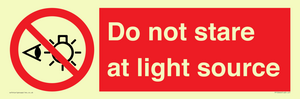 PP12646: Do not stare at light source