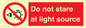 PP12646: Do not stare at light source