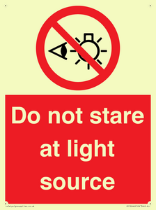 PP12646: Do not stare at light source