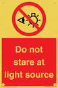 PP12646: Do not stare at light source