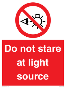 PP12646: Do not stare at light source