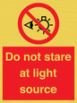 PP12646: Do not stare at light source