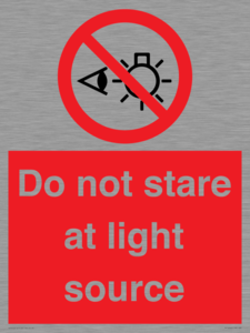 PP12646: Do not stare at light source