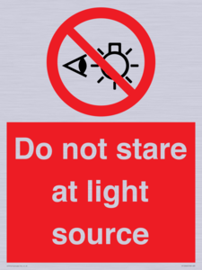 PP12646: Do not stare at light source
