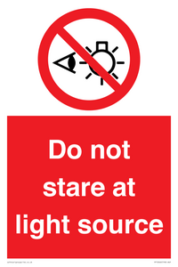 PP12646: Do not stare at light source