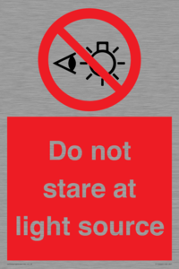 PP12646: Do not stare at light source