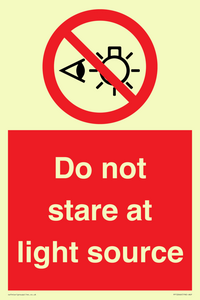 PP12646: Do not stare at light source