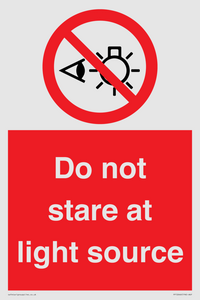 PP12646: Do not stare at light source