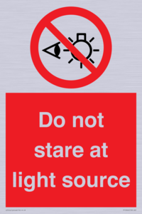 PP12646: Do not stare at light source