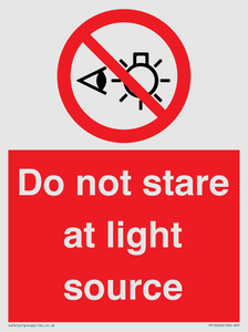 PP12646: Do not stare at light source