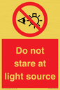 PP12646: Do not stare at light source