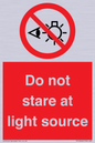 PP12646: Do not stare at light source
