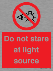 PP12646: Do not stare at light source