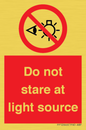 PP12646: Do not stare at light source
