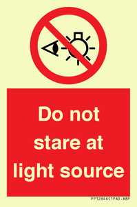 PP12646: Do not stare at light source