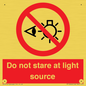 PP12646: Do not stare at light source