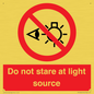 PP12646: Do not stare at light source