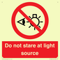 PP12646: Do not stare at light source