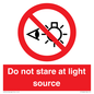 PP12646: Do not stare at light source