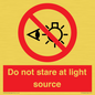 PP12646: Do not stare at light source