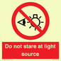 PP12646: Do not stare at light source