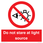 PP12646: Do not stare at light source