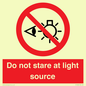PP12646: Do not stare at light source