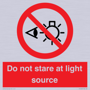 PP12646: Do not stare at light source