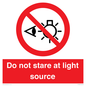 PP12646: Do not stare at light source