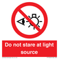 PP12646: Do not stare at light source