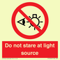 PP12646: Do not stare at light source