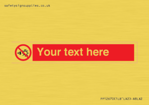 PP12670: Custom Prohibition: Do not stare at light source