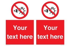 PP12670: Custom Prohibition: Do not stare at light source