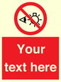 PP12670: Custom Prohibition: Do not stare at light source