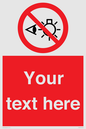 PP12670: Custom Prohibition: Do not stare at light source