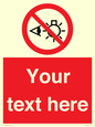 PP12670: Custom Prohibition: Do not stare at light source