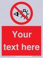 PP12670: Custom Prohibition: Do not stare at light source