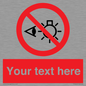 PP12670: Custom Prohibition: Do not stare at light source